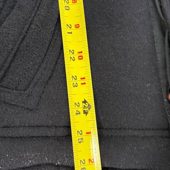 Abercrombie and Fitch Jacket Mens Large Blue Military Pockets Y2K Vintage Wool - Picture 12 of 12